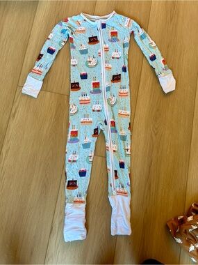 Little Sleepies Birthday Cake One-Piece Pajamas